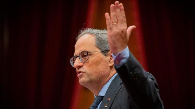 El presidente catalán, Quim Torra, en el Parlament / EUROPA PRESS