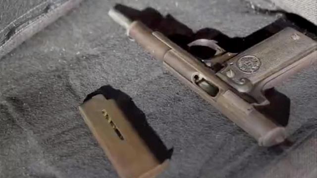 Los detenidos tenían una 9mm parabellum municionada