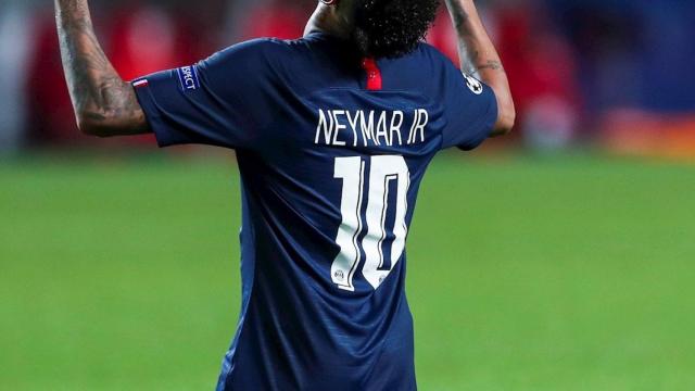 Neymar celebra el pase a la final de la Champions / EFE