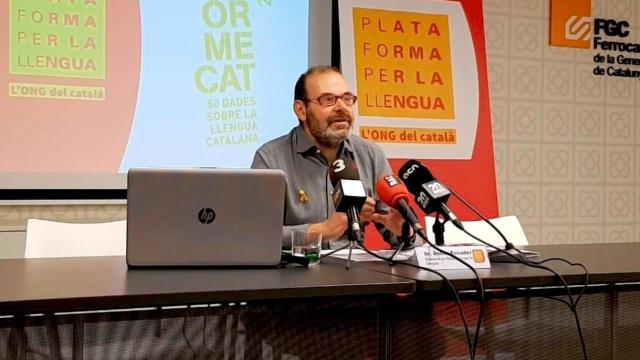 Òscar Escuder, presidente de Plataforma per la Llengua / EP