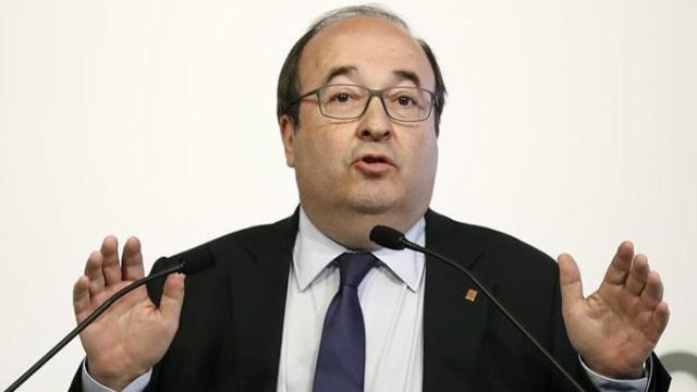 El primer secretario del PSC, Miquel Iceta, en el Parlament / CG