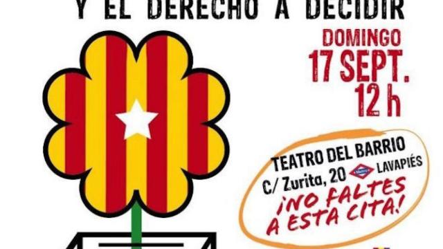 Cartel de la organización 'Madrileños por el Derecho a Decidir' por el referéndum