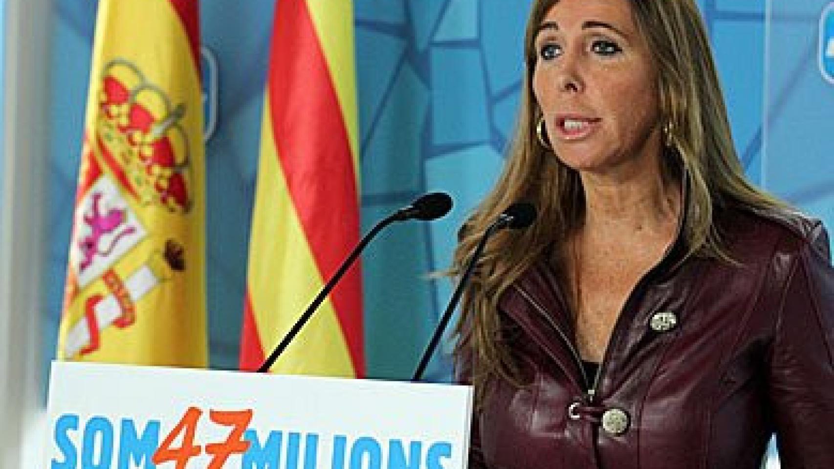 La presidenta del PP catalán, Alicia Sánchez-Camacho