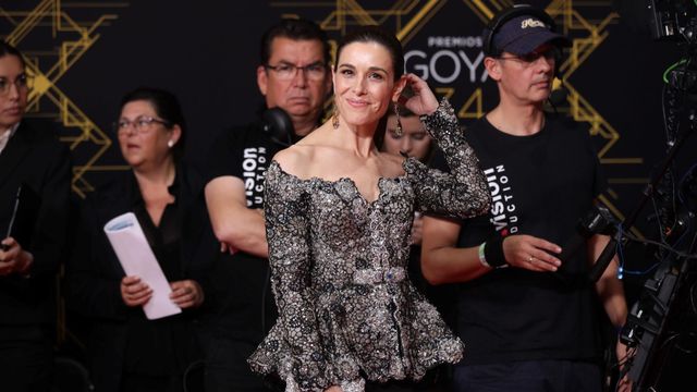 La presentadora de televisión Raquel Sánchez Silva en la alfombra de los Goya / EP