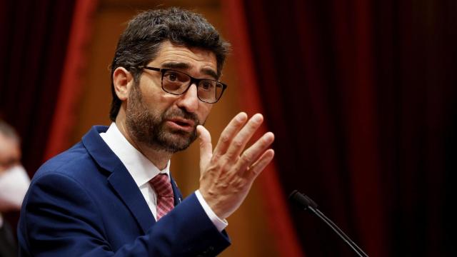El vicepresidente del Govern, Jordi Puigneró, en el Parlament / QUIQUE GARCÍA - EFE