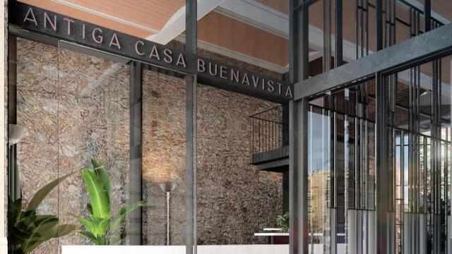 Imagen del futuro aspecto del hotel Antiga Casa Buenavista de Barcelona