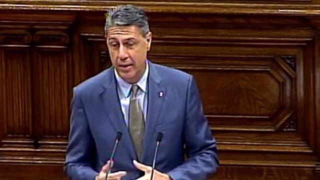 El presidente del PP catalán, Xavier García Albiol,  en el Parlament / CG