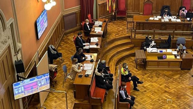 Declaración de los acusados de matar a un hombre a tiros en Baró de Viver (Barcelona), durante la primera sesión del juicio, el 13 de abril de 2021 / EUROPA PRESS