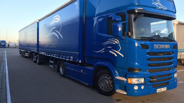 Un camión del Grupo Sesé