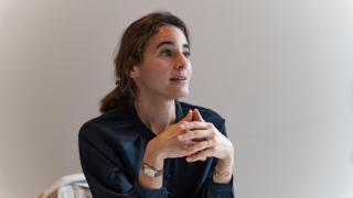 Laurence Debray durante la entrevista con 'Letra Global' / LUIS MIGUEL AÑÓN (LETRA)