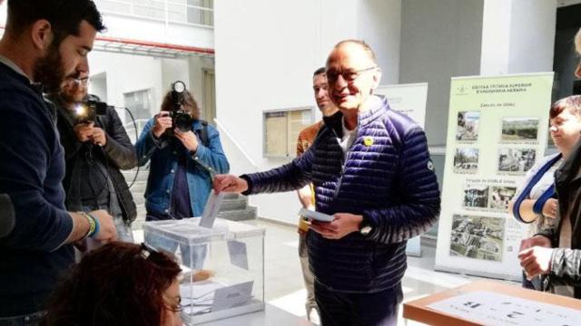 Miquel Pueyo, el candidato de ERC, que ha ganado las elecciones en Lleida tras 15 años de gobierno socialista / TWITTER