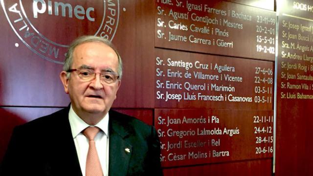 Josep González, presidente de Pimec, en una imagen de archivo / CG
