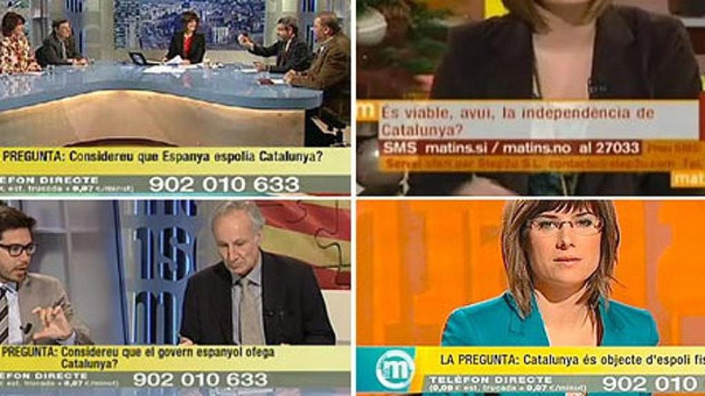 Cuatro preguntas que se plantean en 'Els Matins', el programa matutino de TV3, criticadas por su parcialidad y sectarismo