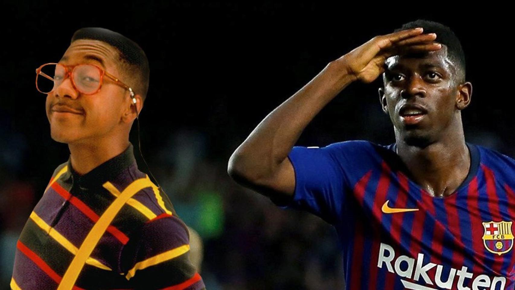 Steve Urkel y Dembelé / FOTMONTAJE DE CULEMANÍA