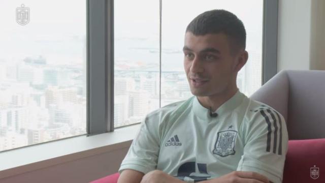 Pedri González atiende a los medios de la RFEF con la concentración de los JJOO / RFEF