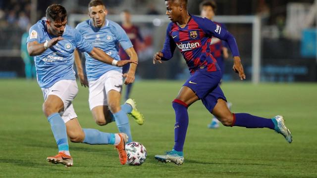 Ansu Fati llevó el peso del ataque del Barça ante el Ibiza | EFE
