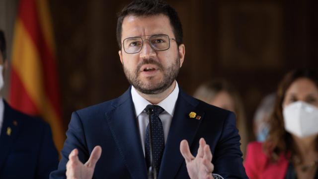El presidente de la Generalitat, Pere Aragonès / DAVID ZORRAKINO (EUROPAPRESS)