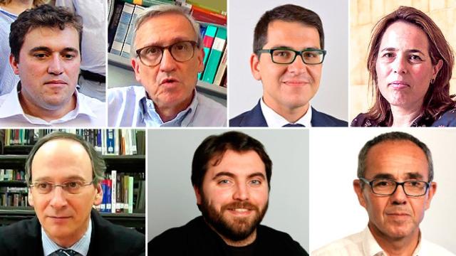 David Bonvehí, Xavier Arbós, José Mª Espejo-Saavedra, Argelia Queralt, Gabriel Colomé, Ferran Pedret y Joan Coscubiela / CG