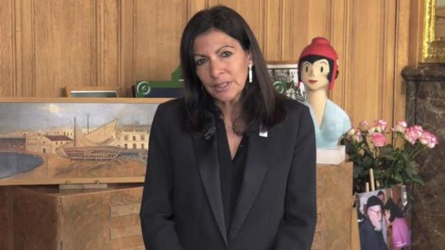 Imagen del vídeomensaje que ha enviado Anne Hidalgo a Pedro Sánchez / CG