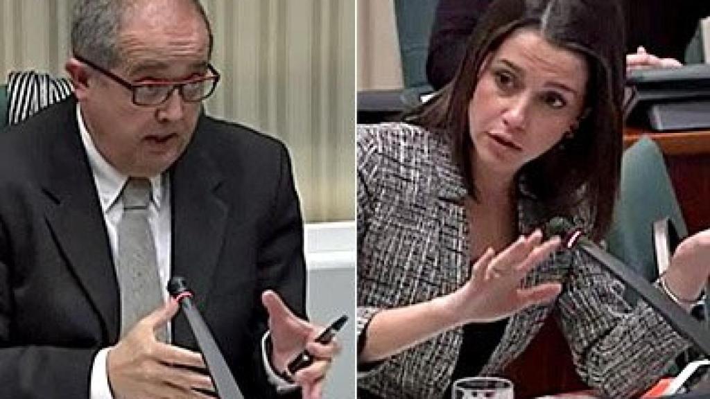 Felip Puig (CiU) e Inés Arrimadas (C's)