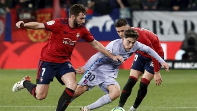 El Barça empata ante el Osasuna