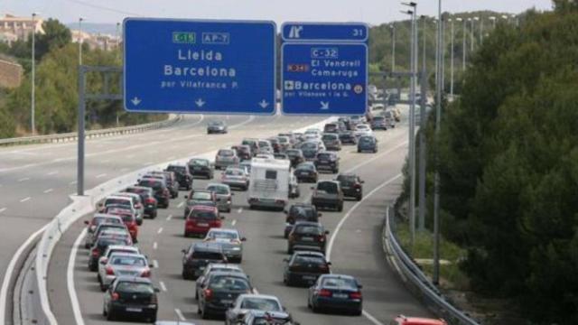 Imagen de la autovía AP-7 a su paso por la provincia de Barcelona / CG