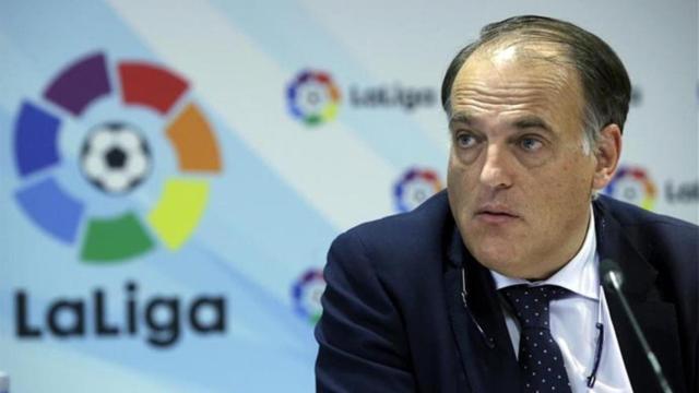 El presidente de la Liga de Fútbol Profesional, Javier Tebas / EFE