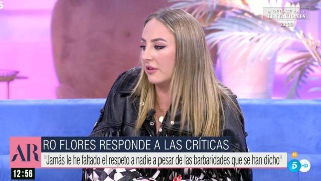 Rocío Flores en 'El programa de Ana Rosa' / MEDIASET
