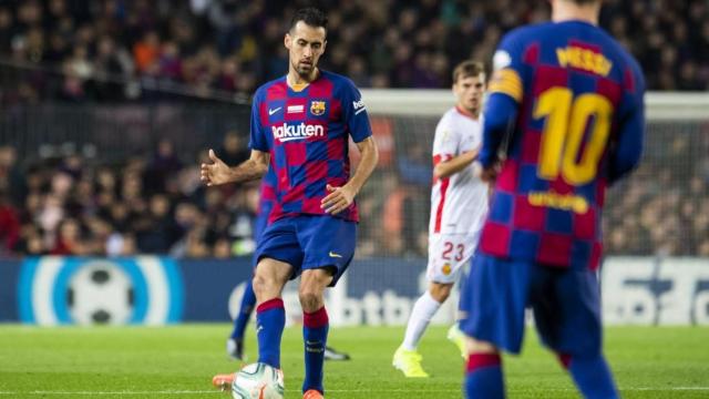 Sergio Busquets en una acción contra el Mallorca / FC Barcelona