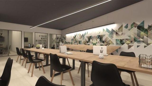 Imagen de la cafetería de la residencia de estudiantes The Loft Town / TLT