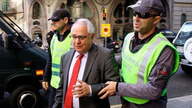 Andreu Viloca, tesorero de Convergència, en una de las operaciones contra el 3%.