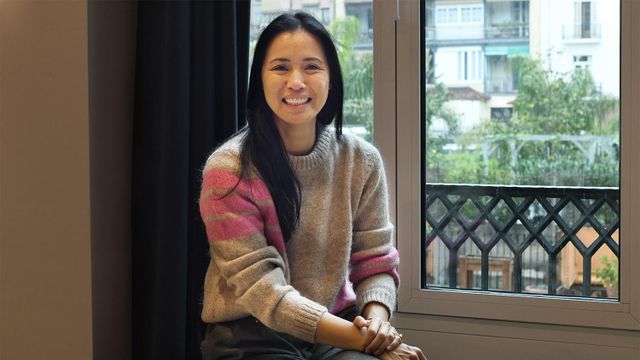 Xuan Lan, profesora de yoga, en las instalaciones de Crónica Directo / LENA PRIETO (CD)