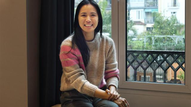 Xuan Lan, profesora de yoga, en las instalaciones de Crónica Directo / LENA PRIETO (CD)