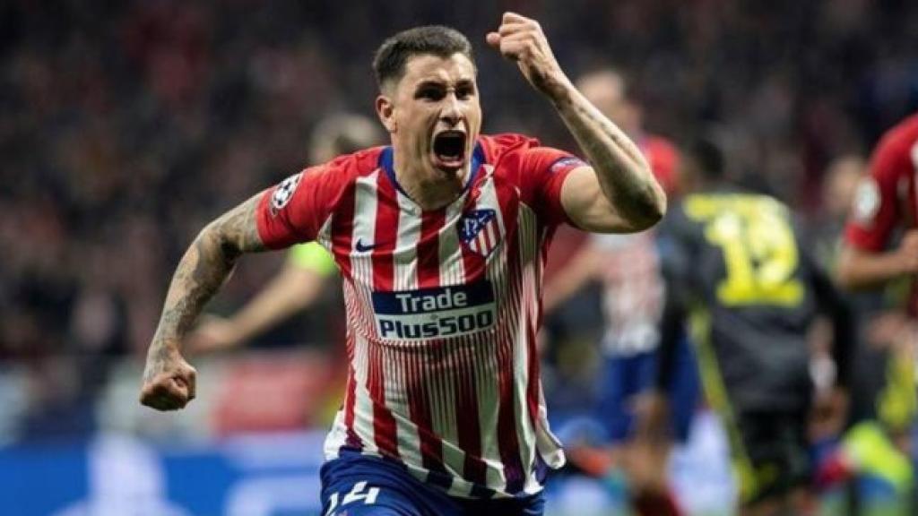 José María Giménez, celebrant un gol amb l'Atlètic de Madrid