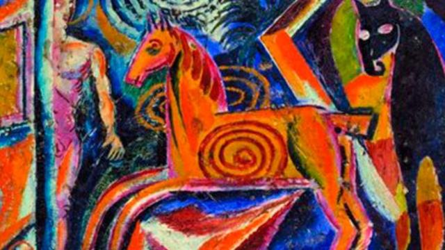 Una de las obras de la exposición En el ojo de la tormenta: el modernismo en Ucrania, 1900-1930, en el Museo Thyssen