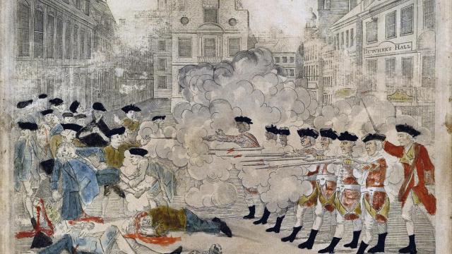 'La masacre de Boston' (1770), pintada por Paul Revere, representa la arbitrariedad del poder frente a los derechos de los individuos
