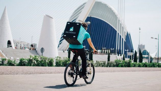Huelga de los repartidores de Deliveroo para mejorar sus condiciones salariales