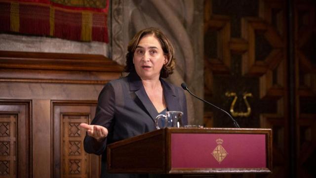Ada Colau, alcaldesa de Barcelona, en un acto público esta semana / EP