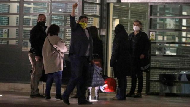 Oriol Junqueras, el pasado 9 de marzo antes de volver a ingresar en prisión / EP