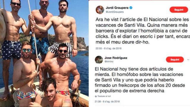 Imágenes de Santi Vila publicadas por 'El Nacional' de José Antich y reacciones airadas del independentismo / CG