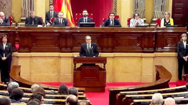 Quim Torra en la segunda sesión del debate de investidura / CG