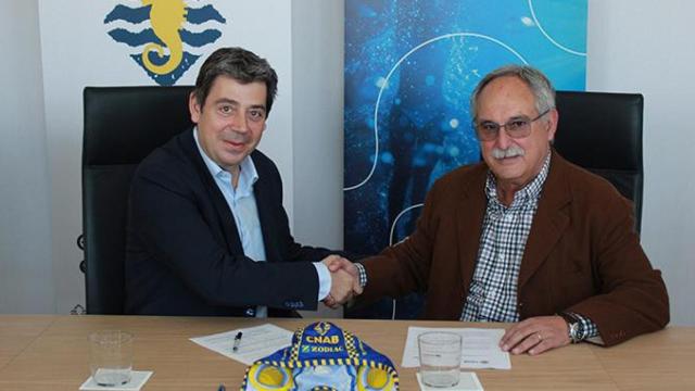 Eloi Planes (presidente ejecutivo Fluidra) y Julián García (pte. CNAB) / EP