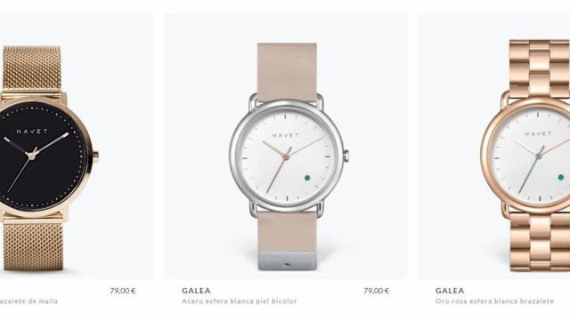 Una muestra de los relojes Havet / CG