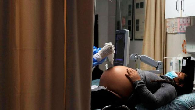 Imagen de una sanitaria practicando una ecografía / EFE