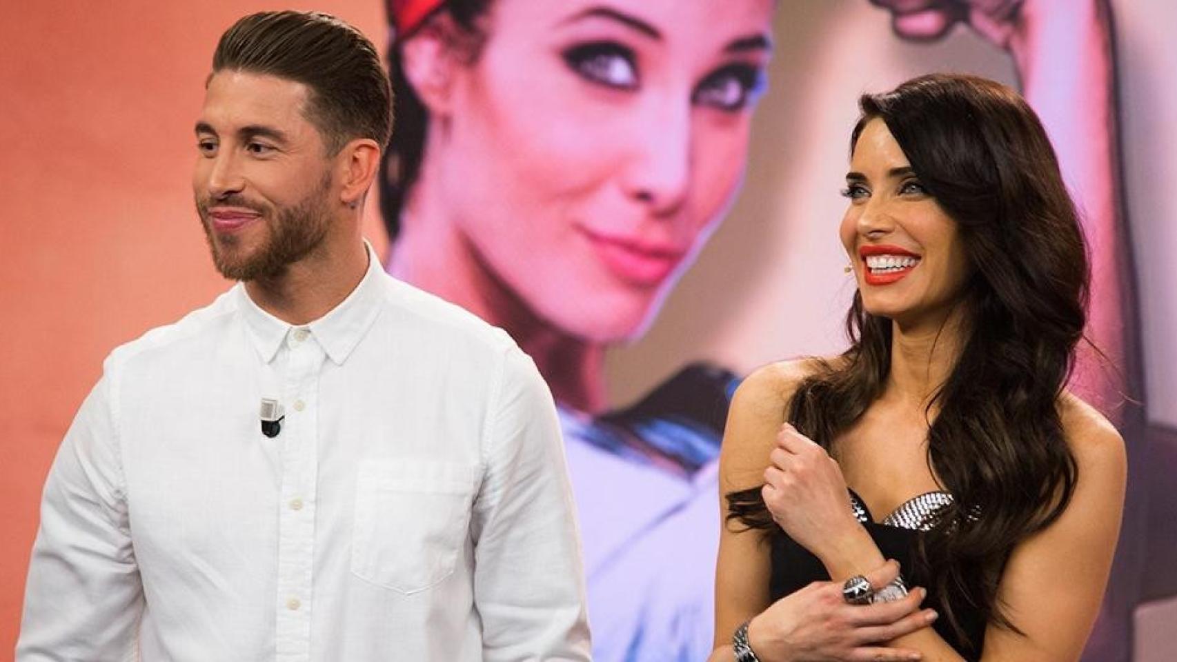 El futbolista Sergio Ramos y la presentadora Pilar Rubio en 'El Hormiguero' / EP