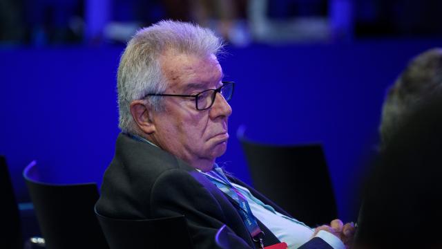 Josep Maria Minguella, en la asamblea de socios compromisarios del Barça del ejercicio 21-22