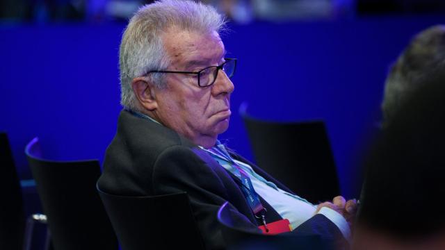 Josep Maria Minguella, en la asamblea de socios compromisarios del Barça del ejercicio 21-22 / FCB