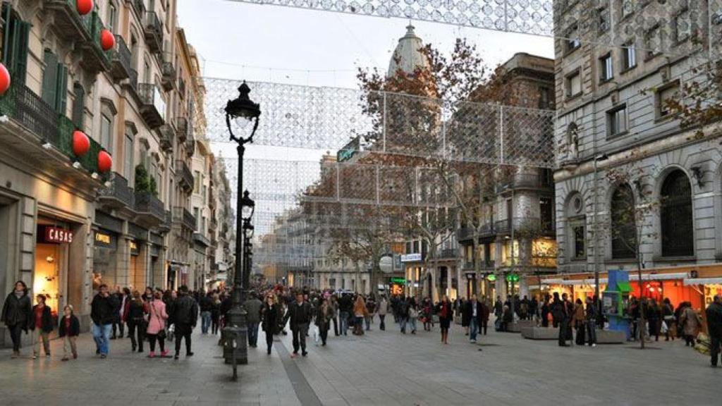Imagen del Portal del Ángel de Barcelona, una de las zonas de compra del centro de la ciudad