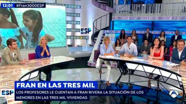 El plató de Espejo Público en conexión con Francisco Rivera / CG