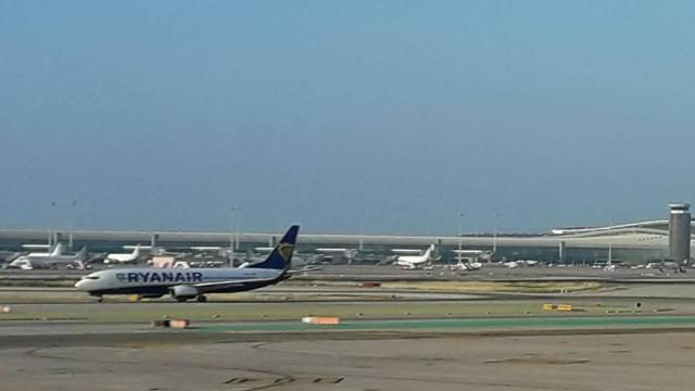 Avión de Ryanair, en El Prat /CG